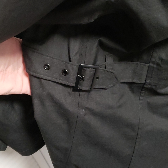 NWOT - Kirkland Signature Black Trench Coat Medium - Picture 4 of 4